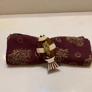 Hand Printed Sarong with Wooden Button